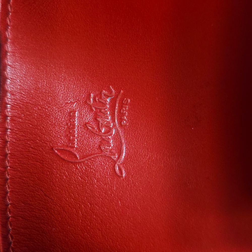 Christian Loubutin Panettone Gray Zip-Around Wallet - Picture 7 of 16